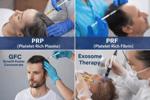 Regenerative Hair Restoration: How PRP, PRF, GFC & Exosomes Treatments Work