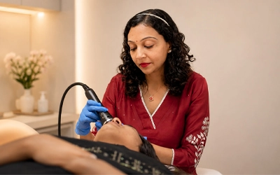 Microdermabrasion glow facial