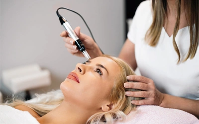RF microneedling skin rejuvenation treatment